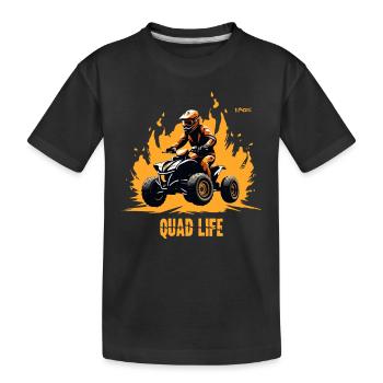 Quad Life: Motorcycle Motocross - Kids' Premium Organic T-Shirt - black - Front