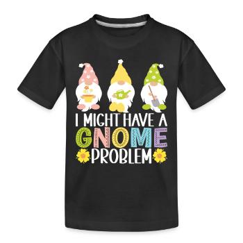 Gartenzwerge Gartenarbeit - Kinder Premium Bio T-Shirt - Schwarz - Vorne
