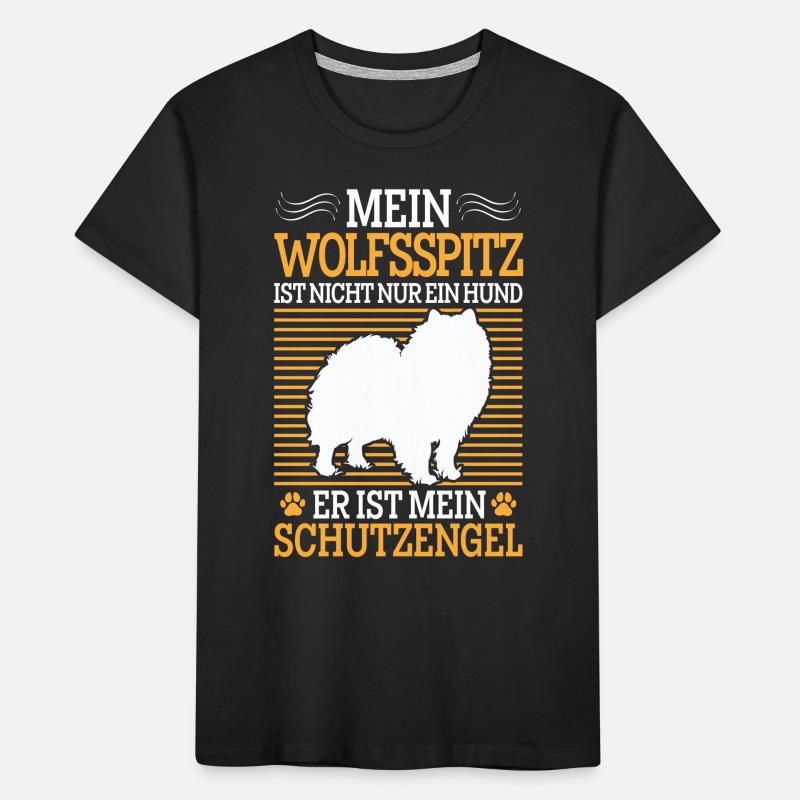 Wolfsspitz Habe einen Deutscher Wolfsspitz Kinder Premium Bio T-Shirt