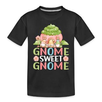 Garden Gnomes Gardening - Kids' Premium Organic T-Shirt - black - Front