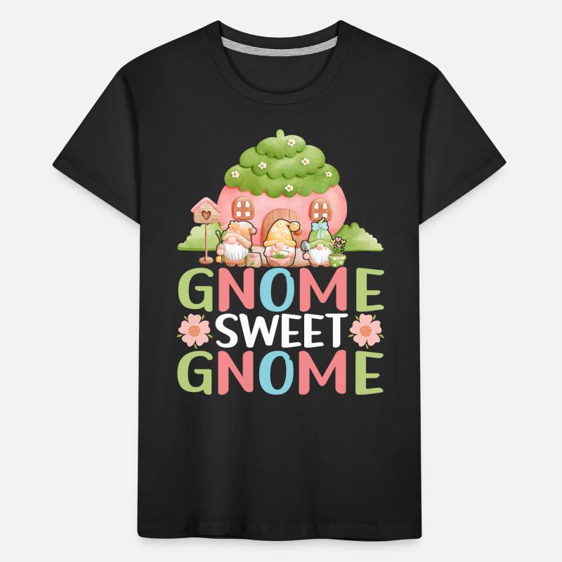 Gartenzwerge Gartenarbeit Kinder Premium Bio T-Shirt