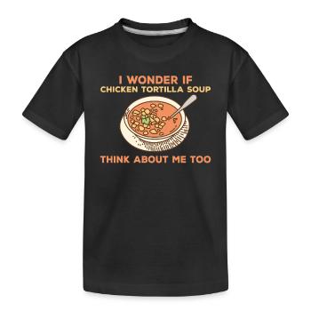 Chicken Tortilla Soup Lover - Kids' Premium Organic T-Shirt - black - Front