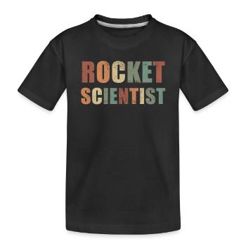 Rocket Scientist Aerospace Engineer Spaceship - Kinder Premium Bio T-Shirt - Schwarz - Vorne