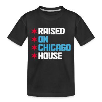 Chicago House Music Illinois - Kinder Premium Bio T-Shirt - Schwarz - Vorne
