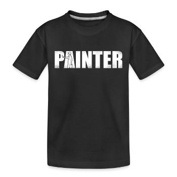 House Painter Decorator Painter - Kinder Premium Bio T-Shirt - Schwarz - Vorne