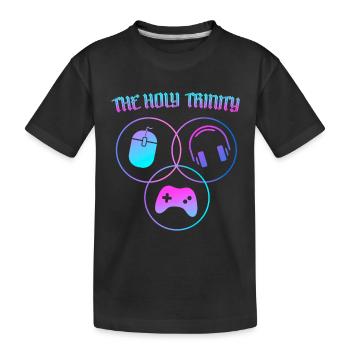 Die Heilige Dreifaltigkeit Des Gaming RGB - Kinder Premium Bio T-Shirt - Schwarz - Vorne