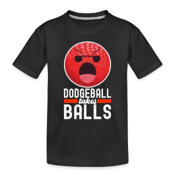 Ballon chasseur Ballon chasseur - T-shirt bio Premium Enfant - noir - Devant
