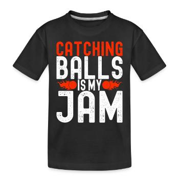 Ballon chasseur Ballon chasseur - T-shirt bio Premium Enfant - noir - Devant