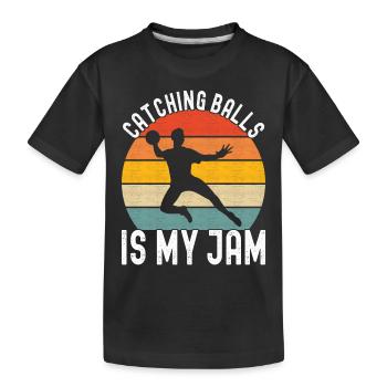 Ballon chasseur Ballon chasseur - T-shirt bio Premium Enfant - noir - Devant