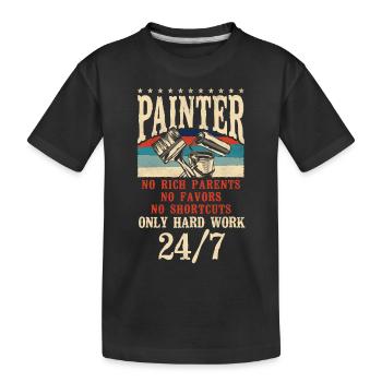 House Painter Decorator Painter No - Kinder Premium Bio T-Shirt - Schwarz - Vorne