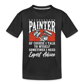 House Painter Decorator Painter Of - Kinder Premium Bio T-Shirt - Schwarz - Vorne