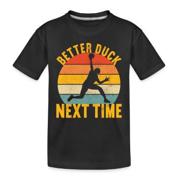 Ballon chasseur Ballon chasseur - T-shirt bio Premium Enfant - noir - Devant