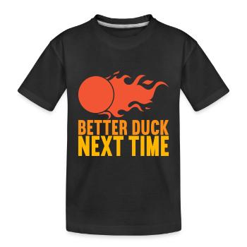 Ballon chasseur Ballon chasseur - T-shirt bio Premium Enfant - noir - Devant