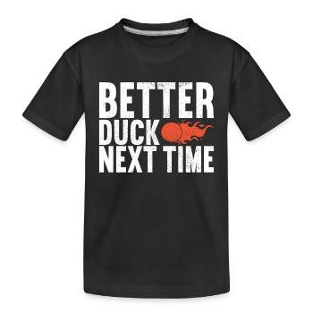 Ballon chasseur Ballon chasseur - T-shirt bio Premium Enfant - noir - Devant
