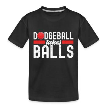 Ballon chasseur Ballon chasseur - T-shirt bio Premium Enfant - noir - Devant