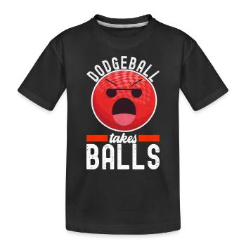 Ballon chasseur Ballon chasseur - T-shirt bio Premium Enfant - noir - Devant