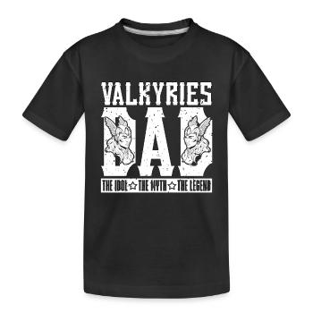 Valkyries Papa L’idole Le mythe Le Viking nordique - T-shirt bio Premium Enfant - noir - Devant