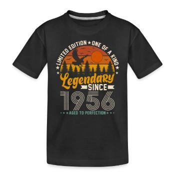 Jahrgang 1956 Limitierte Auflage - Kinder Premium Bio T-Shirt - Schwarz - Vorne