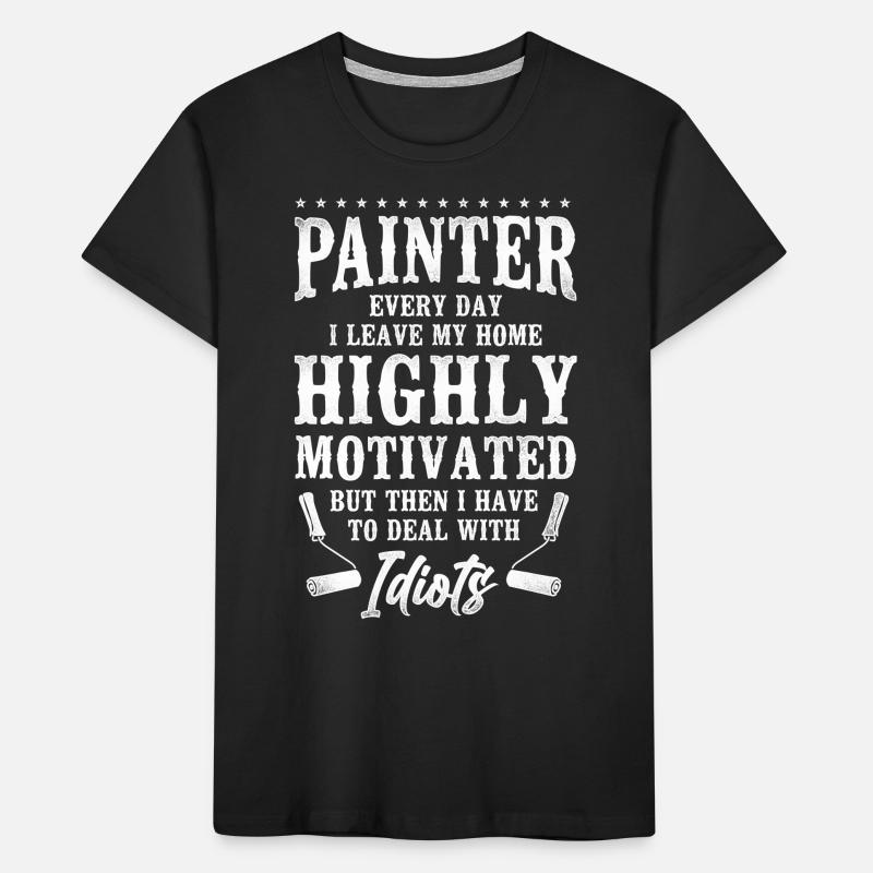House Painter Decorator Painter Kinder Premium Bio T-Shirt