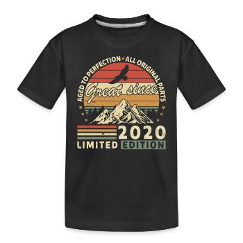 2020 - Kinder Premium Bio T-Shirt - Schwarz - Vorne