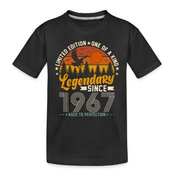 Geboren Legenden 1967 - Kinder Premium Bio T-Shirt - Schwarz - Vorne