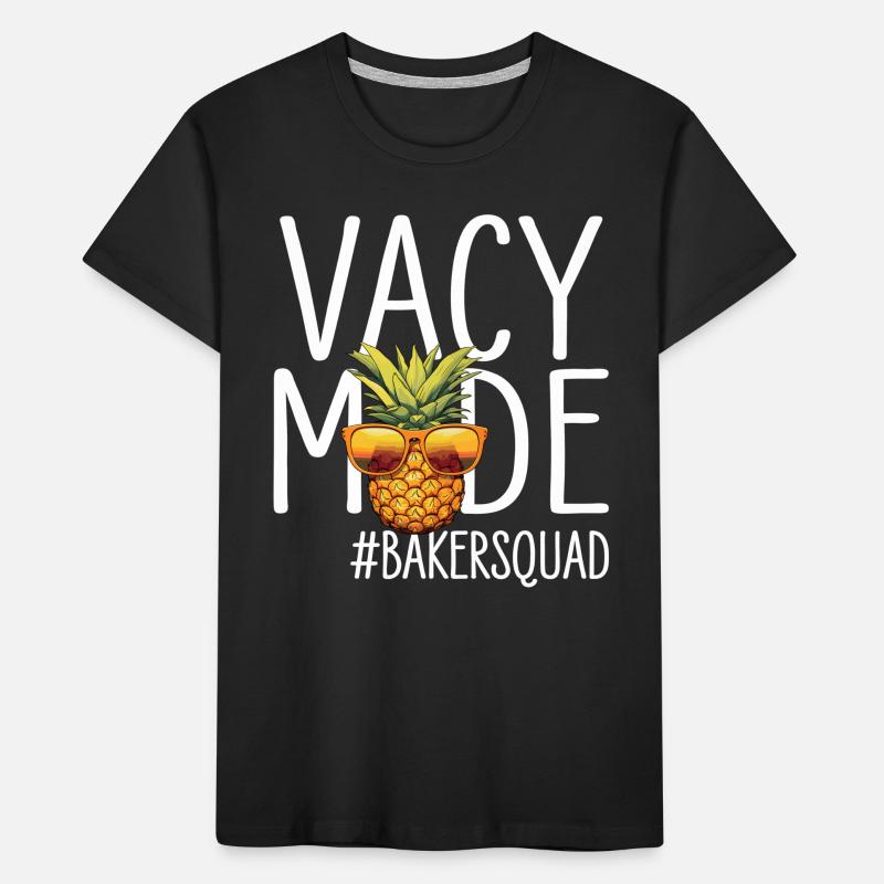 Baker Vacation Vacy Mode Bakersquad Kids' Premium Organic T-Shirt