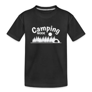 Camping Mode Vacances Montagne Liberté - T-shirt bio Premium Enfant - noir - Devant