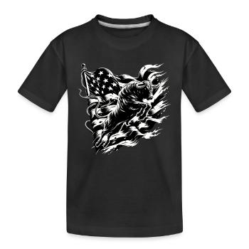 Rodéo Taureau Équitation Bétail Exposition Fermier Bovins - T-shirt bio Premium Enfant - noir - Devant