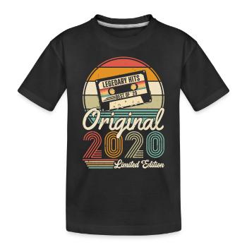 2020 - Kinder Premium Bio T-Shirt - Schwarz - Vorne