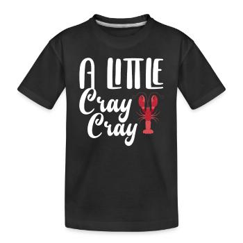 Lobster lobsters - Kids' Premium Organic T-Shirt - black - Front