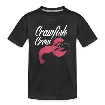 Crawfish - Kids' Premium Organic T-Shirt - black - Front