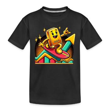 Trader d’or Forex Trader XAUUSD Trader - T-shirt bio Premium Enfant - noir - Devant
