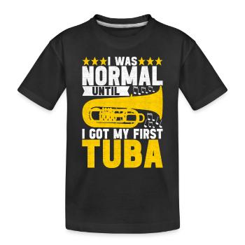 Tuba Tubist - Kids' Premium Organic T-Shirt - black - Front
