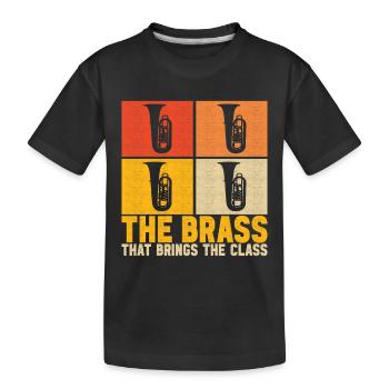 Tuba Tubist - Kids' Premium Organic T-Shirt - black - Front