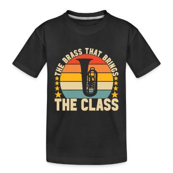 Tuba Tubist - Kids' Premium Organic T-Shirt - black - Front