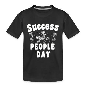 Success Day - Kids' Premium Organic T-Shirt - black - Front