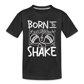 Born to shake maracas - Kinder Premium Bio T-Shirt - Schwarz - Vorne