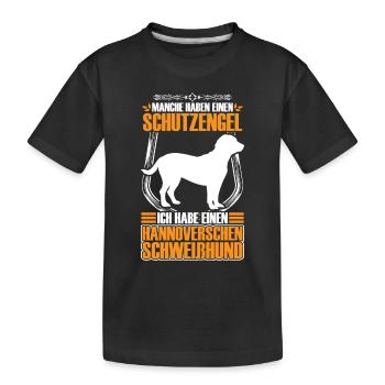 J’ai un chien courant de Hanovre - T-shirt bio Premium Enfant - noir - Devant