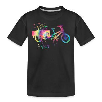 Heavy Duty Bike Cargo Bike Cargo Bike Cargo Bike - Kids' Premium Organic T-Shirt - black - Front