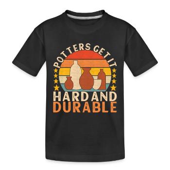 Töpfern Töpfer - Kinder Premium Bio T-Shirt - Schwarz - Vorne
