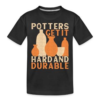 Töpfern Töpfer - Kinder Premium Bio T-Shirt - Schwarz - Vorne