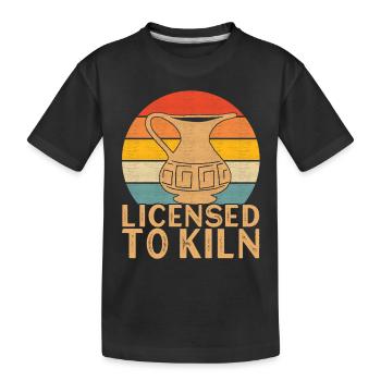 Töpfern Töpfer - Kinder Premium Bio T-Shirt - Schwarz - Vorne