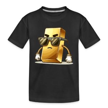 Trader d’or Forex Trader XAUUSD Trader - T-shirt bio Premium Enfant - noir - Devant