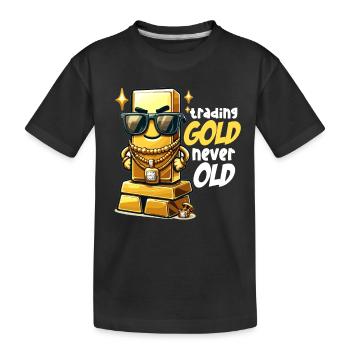 Trader d'or Trader Forex Trader XAUUSD - T-shirt bio Premium Enfant - noir - Devant