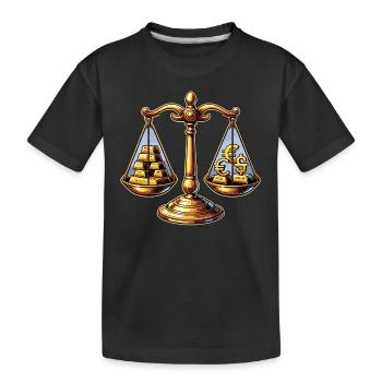 Trader d’or Forex Trader XAUUSD Trader - T-shirt bio Premium Enfant - noir - Devant