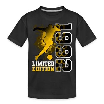 1992 Année de naissance Anniversaire Football - T-shirt bio Premium Enfant - noir - Devant