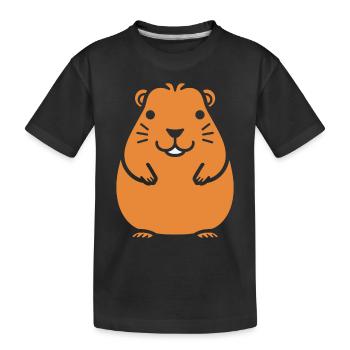 Capybara - Kinder Premium Bio T-Shirt - Schwarz - Vorne