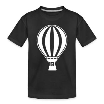 Luftballon - Kinder Premium Bio T-Shirt - Schwarz - Vorne