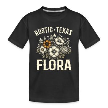 Texas Wildflowers Season Fields Flowers Texas - Kids' Premium Organic T-Shirt - black - Front