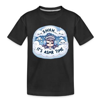 Asmr Whispering Asmr Enthusiast Mindfulness - Kinder Premium Bio T-Shirt - Schwarz - Vorne